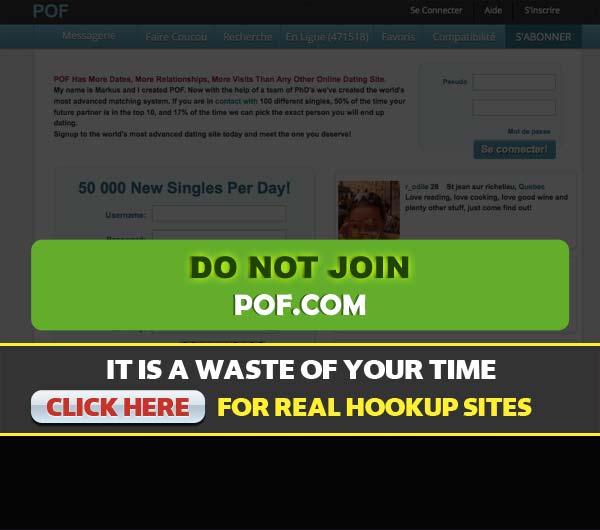 Screen Capture of the site POF.com